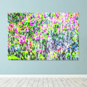 抽象芸術芸術のライラックと水 キャンバスプリント (インサイチュ (ウッドフロア))