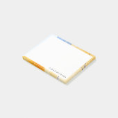 抽象芸術芸術的イエローブルーウォーターカラーアート ポストイット (アングル)