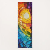 抽象芸術芸術的サンシャインヨガマット ヨガマット (正面)