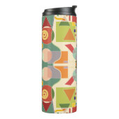 抽象芸術芸術的ジオメトリのシームレスなパターンコロ タンブラー (回転左)