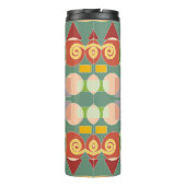 抽象芸術芸術的ジオメトリのシームレスなパターンコロ タンブラー (裏面)