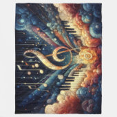 抽象芸術芸術的テーマ フリースブランケット (正面)