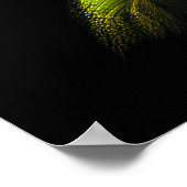 抽象芸術芸術的ピンクローズ ポスター (角)