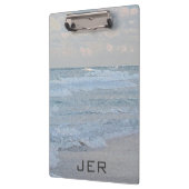 抽象芸術芸術的ブルー緑海波 クリップボード (左)