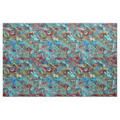 抽象芸術芸術的レトロクール波形パターン ファブリック (ヤード)