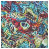 抽象芸術芸術的レトロクール波形パターン ファブリック (見本)