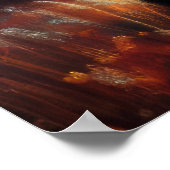 抽象芸術芸術的景観樺の木木 ポスター (角)