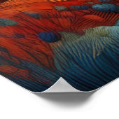 抽象芸術芸術的景観 ポスター (角)