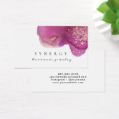 抽象芸術芸術的紫色の水彩形状金ゴールドアート (デスク)