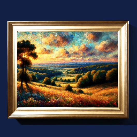 抽象芸術芸術的風景III ポスター