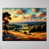 抽象芸術芸術的風景III ポスター (正面)