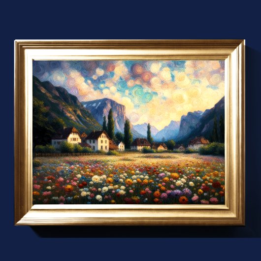 抽象芸術芸術的風景VII ポスター