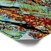 抽象芸術芸術 ポスター (角)