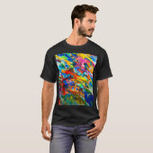 抽象芸術芸術 Tシャツ (正面フル)