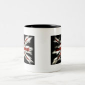 抽象芸術英国国旗 ツートーンマグカップ (中央)