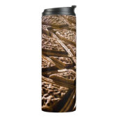 抽象芸術茶色の星 タンブラー (回転左)