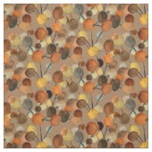 抽象芸術茶色の秋のアースツリーアート ファブリック (見本)