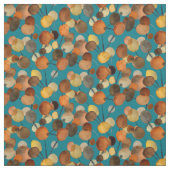 抽象芸術茶色の秋のアースツリーアート ファブリック (見本)