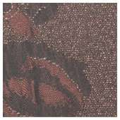 抽象芸術茶色の花金ゴールド ファブリック (クローズアップ)