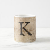 抽象芸術茶色 コーヒーマグカップ (中央)