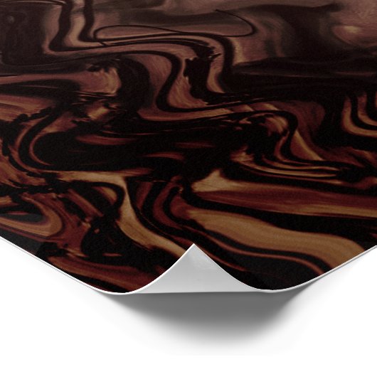 抽象芸術草 ポスター (角)