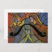 抽象芸術落ちたアートはがき ポストカード (正面/裏面)