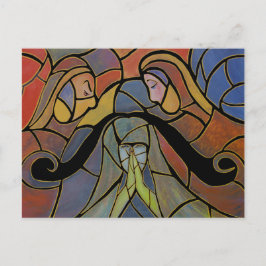 抽象芸術落ちたアートはがき ポストカード