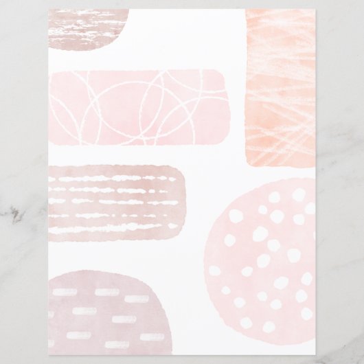 抽象芸術落ち水の色の形状スクラップブック紙 (裏面)