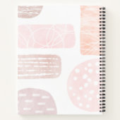 抽象芸術落ち込み水彩図形ノートブック ノートブック (裏面)