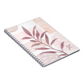 抽象芸術落ち込み水彩図形フォトノートブック ノートブック (右側)