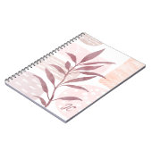 抽象芸術落ち込み水彩図形フォトノートブック ノートブック (左側)