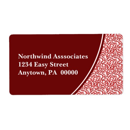 抽象芸術落書き発送ラベル ラベル (正面)