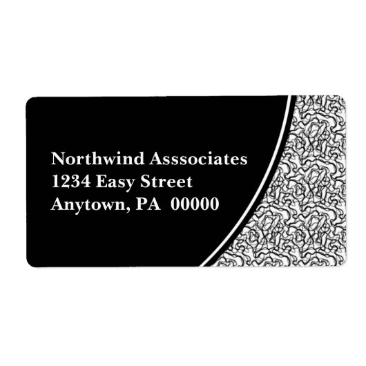 抽象芸術落書き発送ラベル ラベル (正面)