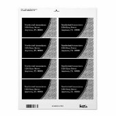 抽象芸術落書き発送ラベル ラベル (フルシート)