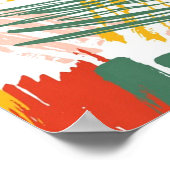 抽象芸術落書 ポスター (角)