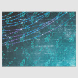 抽象芸術葉と文字列の緑のライト 薄葉紙