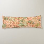 抽象芸術葉の付いたサンゴの背景 ボディピロー (裏面)