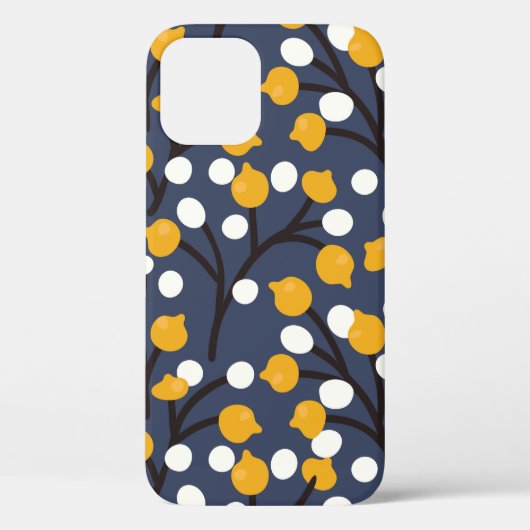 抽象芸術葉の花柄 Case-Mate iPhoneケース (裏面)