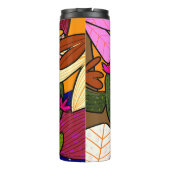 抽象芸術葉の花 タンブラー (裏面)