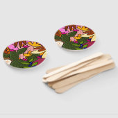 抽象芸術葉の花 ハンドファン (組立なし)