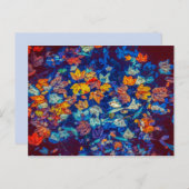 抽象芸術葉の葉書 ポストカード (正面/裏面)