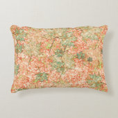 抽象芸術葉を引っかいた珊瑚礁 アクセントクッション (正面)