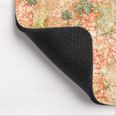 抽象芸術葉を引っかいた珊瑚礁 マウスパッド (コーナー)