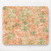 抽象芸術葉を引っかいた珊瑚礁 マウスパッド (正面)