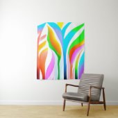 抽象芸術葉イン数々のカラーパステル タペストリー (インサイチュ)