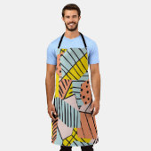 抽象芸術葉カラフル、自然パターン。 エプロン (着用した状態)