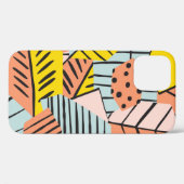 抽象芸術葉カラフル、自然パターン。 Case-Mate iPhoneケース (裏面 (横))