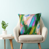 抽象芸術葉スタイル付きサイケデリックカラフル クッション (椅子)