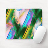 抽象芸術葉スタイル付きサイケデリックカラフル マウスパッド (マウス)