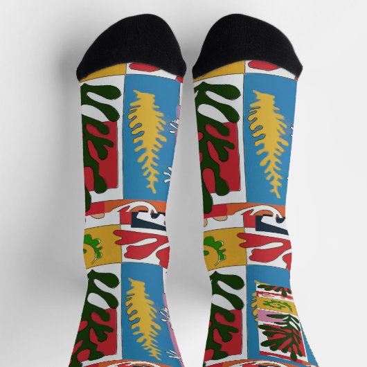 抽象芸術葉ソックス ソックス (上部)